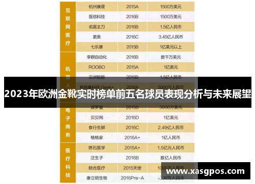 2023年欧洲金靴实时榜单前五名球员表现分析与未来展望